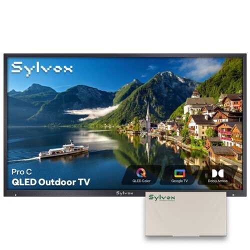 Rent to own Sylvox - 43" Class Pro Q Series Partial Sun Smart Outdoor TV, 1000 Nit 4K UHD QLED Google TV, IP55 Waterproof (2025)