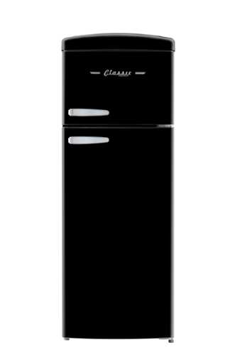 Rent to own Unique Appliances - Classic Retro 7.5cu.ft Compact Top Freezer Refrigerator - Midnight Black