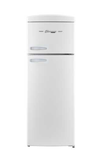 Rent to own Unique Appliances - Classic Retro 7.5cu.ft Compact Top Freezer Refrigerator - Marshmallow White