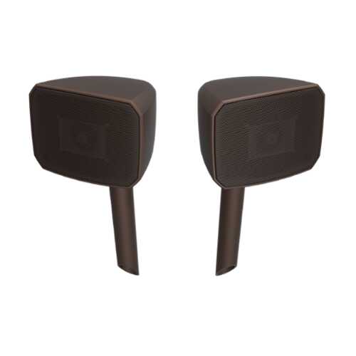 Rent to own Klipsch - Courtyard 2.0 Landscape Speaker Expansion - Brown Matte