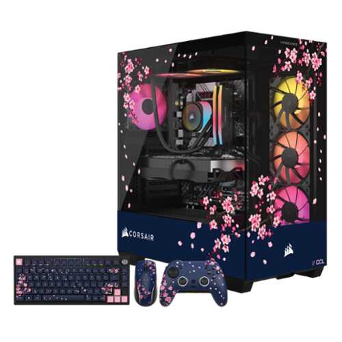 Rent to own CORSAIR - VENGEANCE a7500 Gaming Bundle - AMD Ryzen 7 9800X3D CPU, NVIDIA GeForce RTX 5070 Graphics, 32GB VENGEANCE RGB DDR5 - Dark Cherry