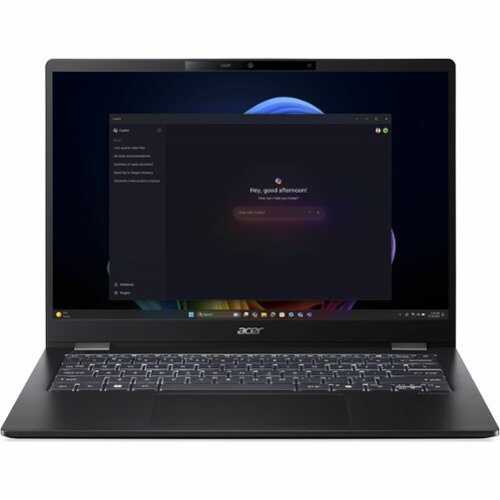 Rent to own Acer - TravelMate P6 14 AI P614-54T 14" IPS LCD 1920 x 1200 (WUXGA) Touch Screen Laptop - Intel Core Ultra 7 with 32GB Memory - Black