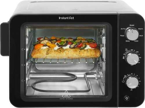 Rent to own Instant Pot - 4-Slice InstantHeat 7-in-1 Air Fryer Toaster Oven, Air Fry, Bake, Toast, Roast, Broil, Make Pizza, 10.5QT - Black