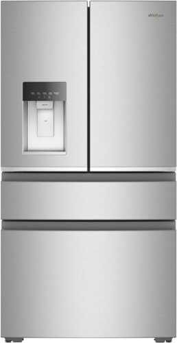 Rent to own Whirlpool - 22 Cu. Ft. Counter Depth 4-Door French Door Refrigerator - Fingerprint-Resistant Stainless Finish