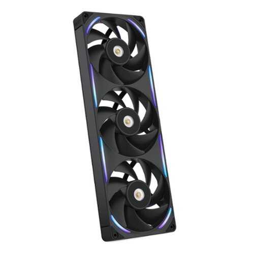 Rent to own NZXT - NZXT-F360X Performance Fan - 360mm Single-Frame Case Fan w/ 3 x 120mm PWM RGB Computer Case Fans with LCP Frame & Blades - Black