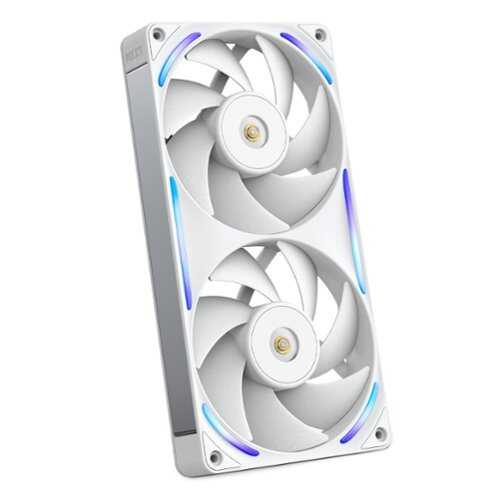 Rent to own NZXT - NZXT-F240X Performance Fan - 240mm Single-Frame Case Fan w/ 2 x 120mm PWM RGB Computer Case Fans with LCP Frame & Blades - White