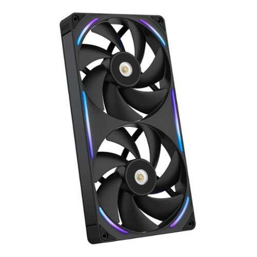 Rent to own NZXT - NZXT-F280X Performance Fan - 280mm Single-Frame Case Fan w/ 2 x 140mm PWM RGB Computer Case Fans with LCP Frame & Blades - Black
