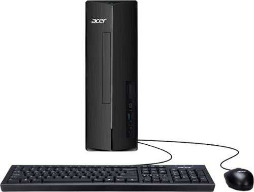 Rent to own Acer - Aspire XC-1715 Desktop- Intel Processor N150 - 512GB M.2 2280 PCIe SSD-8GB DDR5 Memory - Black