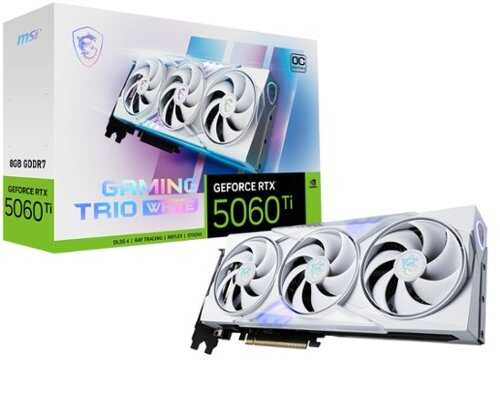 Rent to own MSI - NVIDIA GeForce RTX 5060 Ti 8G GAMING TRIO OC 8GB GDDR7 PCI Express Gen 5 Graphics Card - White