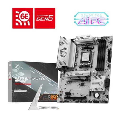 Rent to own MSI - B850 GAMING PLUS WIFI6E (Socket AM5) AMD B850 ATX DDR5 Wi-Fi 6E Motherboard - Gray