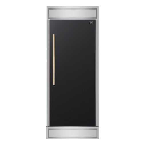 Rent to own Forno Appliances - Maderno 13.6 Cu. Ft. Built-In Upright Convertible Refrigerator-Freezer with Right Swing Door - Black/Silver