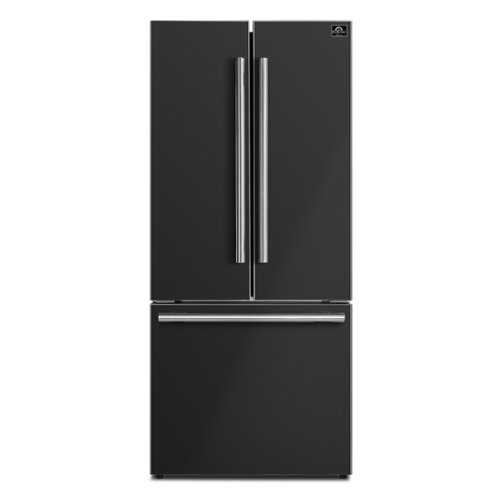 Rent to own Forno Appliances - Gallipoli 17.5 Cu. Ft. Freestanding French Door Refrigerator - Black
