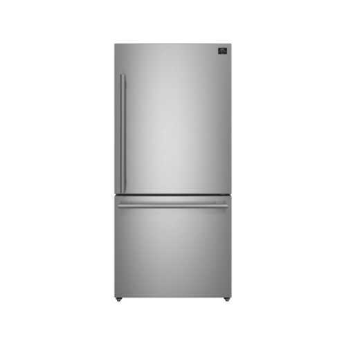 Rent to own Forno Appliances - Milano Espresso 17.2 Cu. Ft. Freestanding Bottom Freezer Refrigerator with Right Swing Door - Stainless Steel