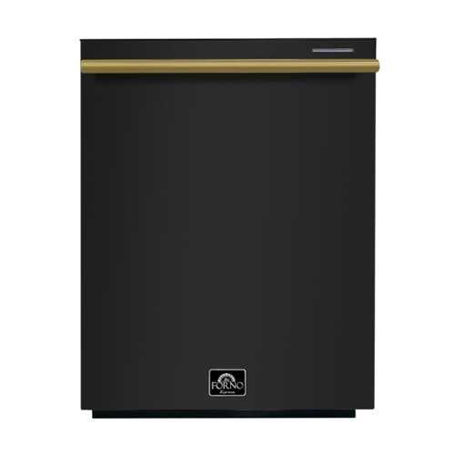 Rent to own Forno Appliances - Pozzo 24" Top Control Built-In Stainless Steel Tub Dishwasher with 3rd Rack and 49dBA - Black
