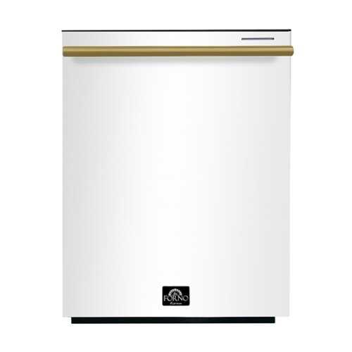 Rent to own Forno Appliances - Pozzo 24" Top Control Built-In Stainless Steel Tub Dishwasher with 3rd Rack and 49dBA - White