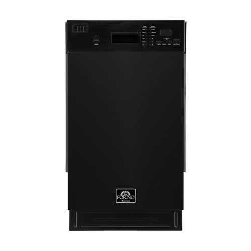Rent to own Forno Appliances - Polo 18" Compact Front Control Built-In Stainless Steel Tub Dishwasher, 52dBA - Black
