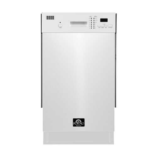 Rent to own Forno Appliances - Polo 18" Compact Front Control Built-In Stainless Steel Tub Dishwasher, 52dBA - White