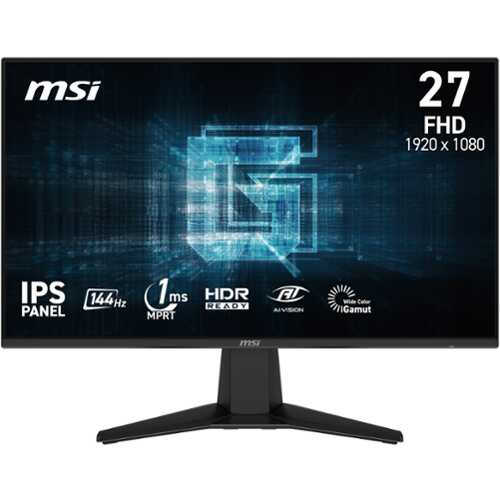 Rent to own MSI - G275L E14 27" LCD FHD 144Hz 1ms Adaptive Sync Gaming Monitor (DisplayPort, HDMI) - Metallic Black
