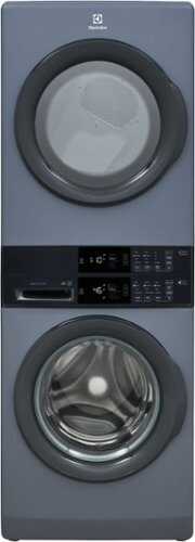 Rent to own Electrolux - Laundry Tower Single Unit Front Load 4.4 Cu. Ft. Washer & 8 Cu. Ft. Electric Dryer with LuxCare Wash System - Denim Blue