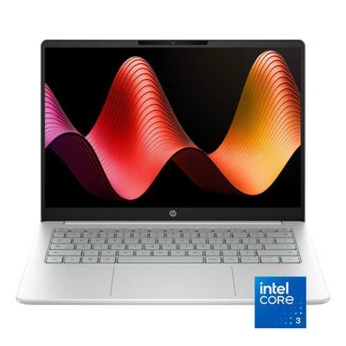 Rent to own HP - 14" 2K Touchscreen Chromebook Plus - Intel Core 3 N355 (2025) - 8GB Memory - 128GB UFS - Glacier Silver