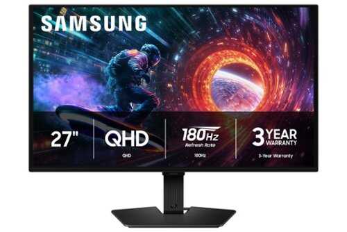 Rent to own Samsung - 27" Odyssey OLED G5 (G50SF) QHD 180Hz 0.03ms G-Sync & FreeSync Compatible Glare Free Gaming Monitor - Black