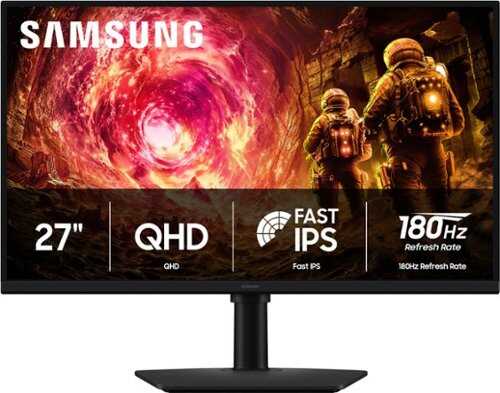 Rent to own Samsung - 27" Odyssey G5 (G50F) QHD Fast IPS 180Hz 1ms G-Sync & FreeSync Compatible Gaming Monitor (DisplayPort, HDMI) - Black
