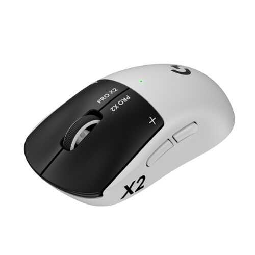 Rent to own Logitech - PRO X2 SUPERSTRIKE LIGHTSPEED Lightweight Wireless Gaming Mouse with Customizable Click Haptics for PC/Mac/Laptop - Wireless - White
