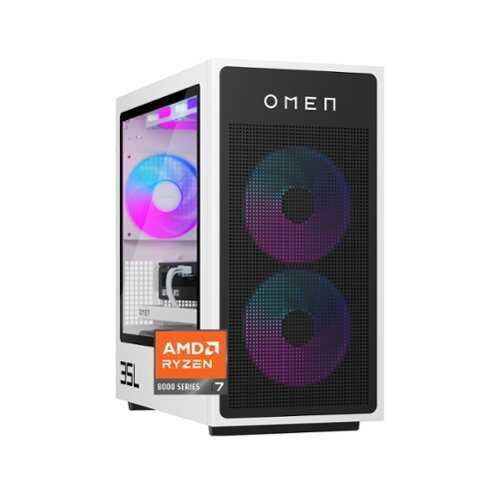 Rent to own HP OMEN - 35L Gaming Desktop - AMD Ryzen 7 8700F - 32GB DDR5 Memory - NVIDIA GeForce RTX 5070 - 1TB SSD - Panda Metal