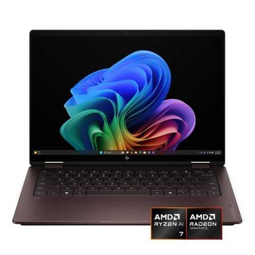 Rent to own HP - OmniBook X Flip 2-in-1 - 14" 2K OLED Touchscreen Laptop - AMD Ryzen AI 7 (2026) - 24GB Memory - 1TB SSD - Copilot+ - Deep Espresso