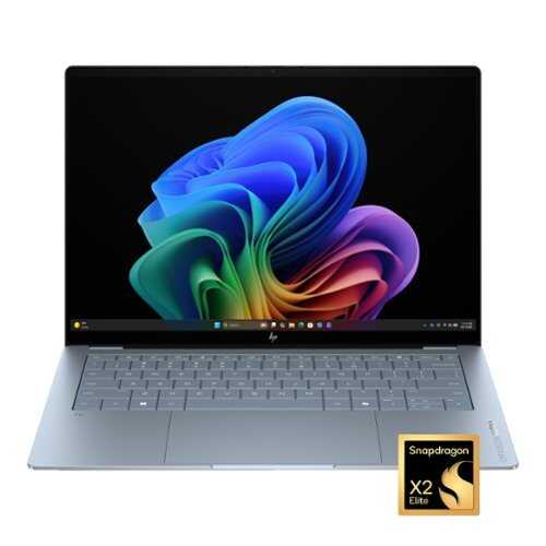 Rent to own HP - OmniBook Ultra 14" 3K OLED Touchscreen Laptop - Snapdragon X2 Elite - 32GB Memory - 1TB SSD - Copilot+ PC - Stone Blue