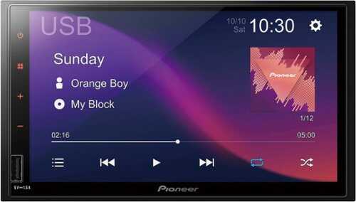 Rent to own Pioneer - 7" Bluetooth® Digital Media (DM) Receiver - Black