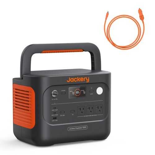 Rent to own Jackery - Explorer 1000 v2 (1070Wh) Portable Power Station with 12V Car Charger for Outdoor Activities & Emergency Backup (1070 Wh Capacity) - Black