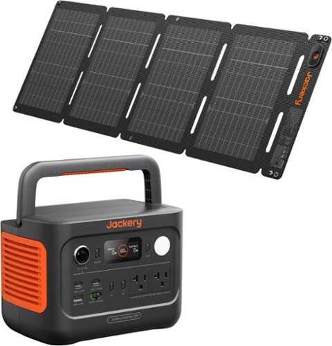 Rent to own Jackery - Explorer 300 v2 (288Wh) Portable Power Station with 40W Solar Panel, All-in-One Solar Generator for Outdoor and Travel (288 Wh Capacity) - Black