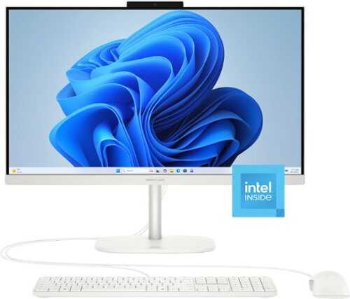 Rent to own HP - OmniStudio 23.8" Full HD All-in-One - Intel N150 Processor - 8GB Memory - 128GB UFS - Cashmere White