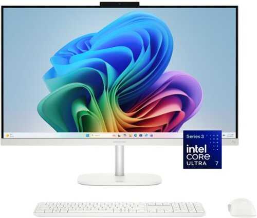 Rent to own HP - OmniStudio 27" Full HD Touchscreen All-in-One w/ Adjustable Height - Intel Core Ultra 7 - 16GB Memory - 1TB SSD - Cotton White