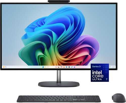 Rent to own HP - OmniStudio X 27" QHD All-in-One w/ Adjustable Height - Intel Core Ultra 7 356H - 16GB Memory - 1TB SSD - Copilot+ PC - Eclipse Gray