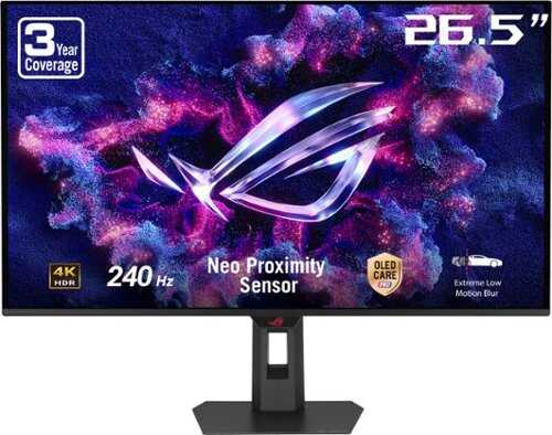 Rent to own ASUS - ROG Strix 27" 4K OLED 240Hz 0.03ms Gaming Monitor with FreeSync Premium Pro and HDR (DisplayPort, HDMI) - Black