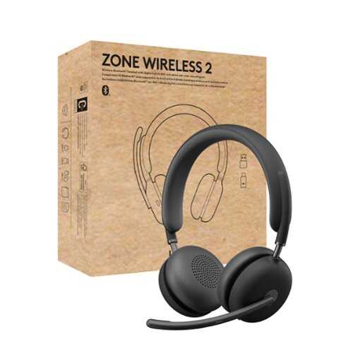 Rent to own Logitech - Zone Wireless 2 Premium Noise Canceling Headset, Certified for Microsoft Teams over Native Bluetooth - Graphite