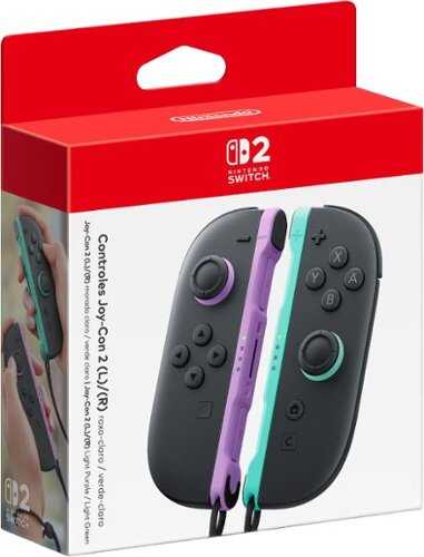 Rent to own Nintendo - Joy-Con 2 (L)/(R) Light Purple / Light Green - Multi