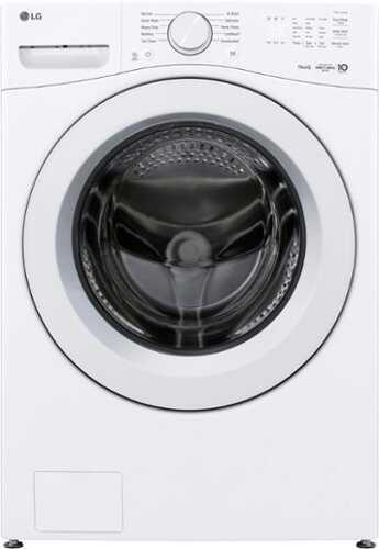 Rent to own LG - 4.5 Cu. Ft. High-Efficiency Stackable Smart Front Load Washer with AI Wash and ColdWash Technology - White