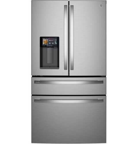Rent to own GE Profile - 27.89 Cu. Ft. Smart Energy Star 4-Door French Door Refrigerator with Kitchen Assistant - Stainless Steel