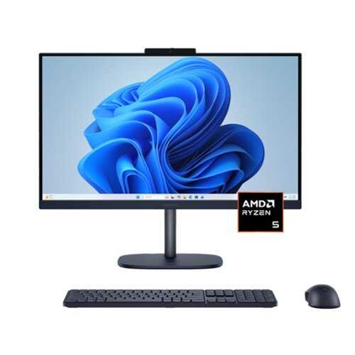 Rent to own HP - OmniStudio 23.8" Full HD Touchscreen All-in-One w/ Adjustable Height - AMD Ryzen 5 40 - 16GB Memory - 1TB SSD - Denim Blue