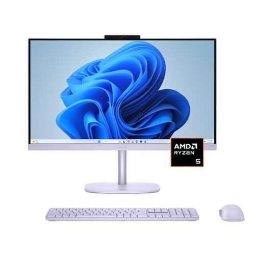 Rent to own HP - OmniStudio 23.8" Full HD Touchscreen All-in-One w/ Adjustable Height - AMD Ryzen 5 40 - 16GB Memory - 1TB SSD - Amethyst Haze