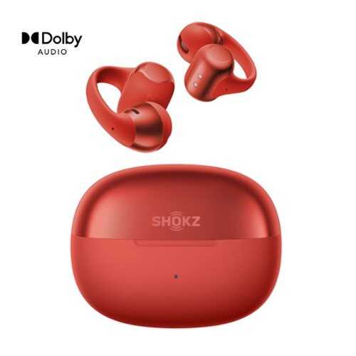 Rent to own Shokz - OpenDots ONE Open-Ear Clip-On True Wireless Bluetooth Earbuds - Red