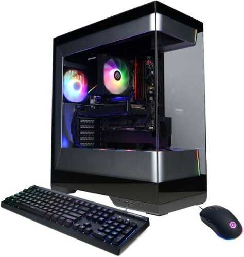 Rent to own CyberPowerPC - Gaming Desktop - AMD Ryzen 5 9500F - NVIDIA GeForce RTX 5060 Ti 8GB - 16GB DDR5 - 1TB PCIe 4.0 SSD - Black