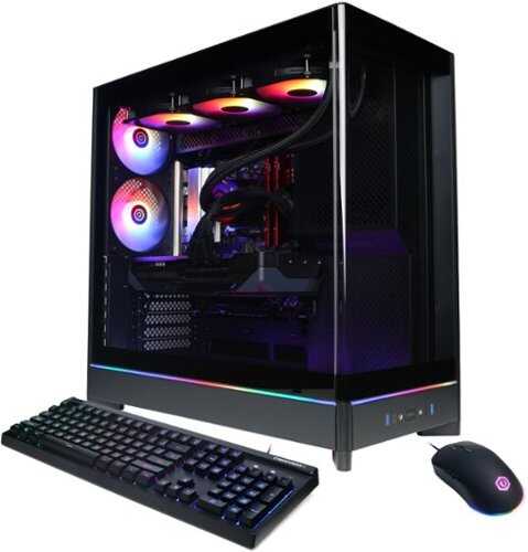 Rent to own CyberPowerPC - Gaming Desktop - AMD Ryzen 7 9800X3D - AMD Radeon RX 9070 16GB - 32GB DDR5 - 1TB PCIe 4.0 SSD - Black