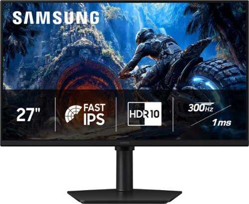 Rent to own Samsung - 27" Odyssey G4 (G40H) Fast IPS FHD 300Hz 1ms AMD FreeSync Prem Gaming Monitor with HDR 10 (DisplayPort, HDMI) - Black