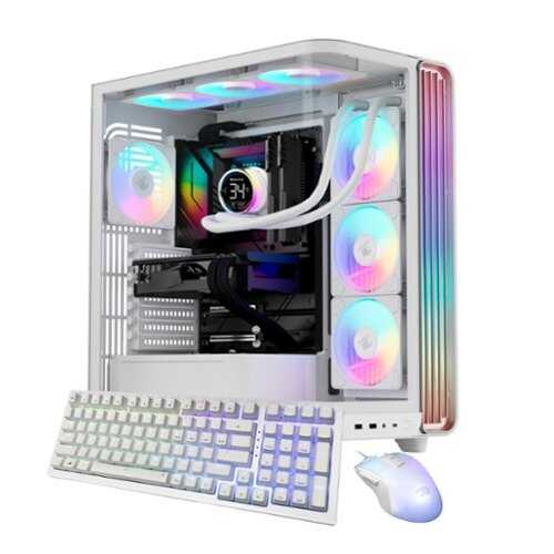 Rent to own iBUYPOWER - Trace Gaming Desktop PC - AMD Ryzen 7 9800X3D, AMD Radeon RX 9070XT 16GB, 32GB DDR5 RGB, 2TB NVMe SSD - White