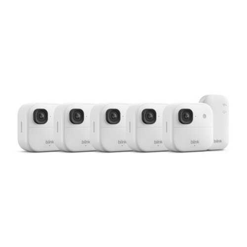 Rent to own Blink - Outdoor 2K+ Wireless Smart Security Camera, 2K video, Two-way audio w/ noise cancellation, Smart detection - 5CAM - White