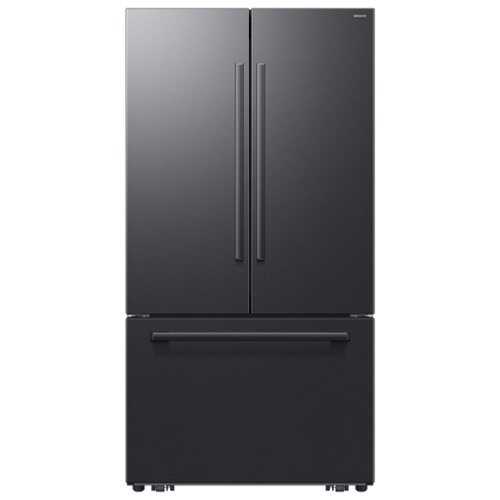 Rent to own Samsung - Bespoke AI 30 cu. ft. 3-Door French Door Refrigerator with Zero Clearance Fit & In-Door Tall Water Dispenser - Matte Black Steel